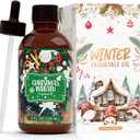 Christmas Wreath Fragrance Oil 4 Fl Oz, Undiluted Winter Essential Oil with Glass Dropper for Diffuser, Humidifier, House Cleaning,Spray,Soap Making,Candle Making,Yoga,Long Lasting Scents