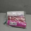 4 Rolls Deco Mesh Ribbon for Valentines Day Wreath Making Supplies, 10Inch x 30Ft Metallic Burlap Mesh White Pink Red Deco Mesh Rolls for Spring Wedding DIY Crafts Wreaths Swags Decorating