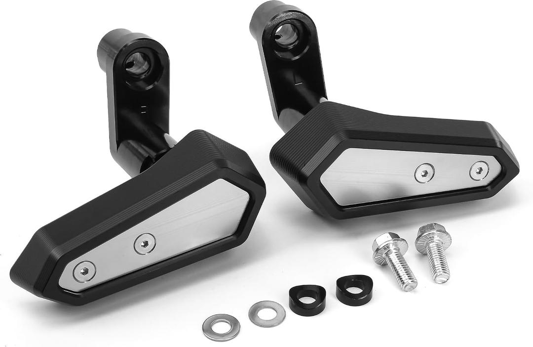 Replacement for Kawasaki Ninja Z500/Z500 SE/NINJA500/NINJA500 SE/Eliminator 500 (2024-2026) Frame Protector Crash Slider - Anti-Fall Block Side Protection Body Engine Guard Cover (Silvery)
