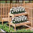 Artificial Flowers for Outdoors with 120 Blooms, Faux Silk Flowers for Outside, UV Resistant Fake Petunias Plants for Hanging Baskets Fence Patio Balcony Garden Cemetery (White)