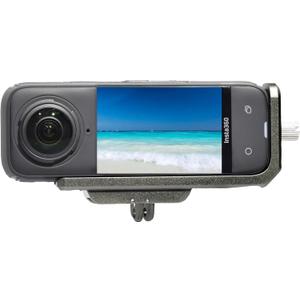 Fotoleey Horizontal Mount Metal Case for Insta360 X4, Aluminum Alloy Material