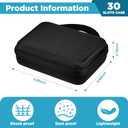 Teenyyou 30 Slots Insulin Peptide Fridge Carrying Case Vial Holder Storage Protector Bag, Fits Standard 10ml Vials, Insulin Cooler Travel Kits Case Diabetes Protector(Black)