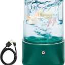 Mini Portable Washing Machine - USB Rechargeable 1L Small Washer with 2 Modes Deep Cleaning for Underwear, Socks & Baby Clothes, Compact Travel Laundry for Apartment, Dorm, Camping, Green