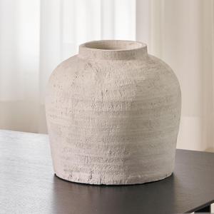 LB2 Large White Ceramic Vase, 11" Tall Zen Style Rustic vase, Terra Cotta Pitcher Vase, Distressed Farmhouse Decor, Pottery Decorative Flower for Home Decor (H 11" X 11") LB2 Large White Ceramic Vase, 11" Tall Zen Style Rustic vase, Terra Cotta Pitcher Vase, Distressed Farmhouse Decor, Pottery Decorative Flower for Home Decor (H 11" X 11")