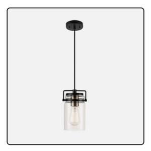 Oliver 1-Light Dark Bronze Plug-In or Hardwire Pendant Lighting with 15 ft. Cord