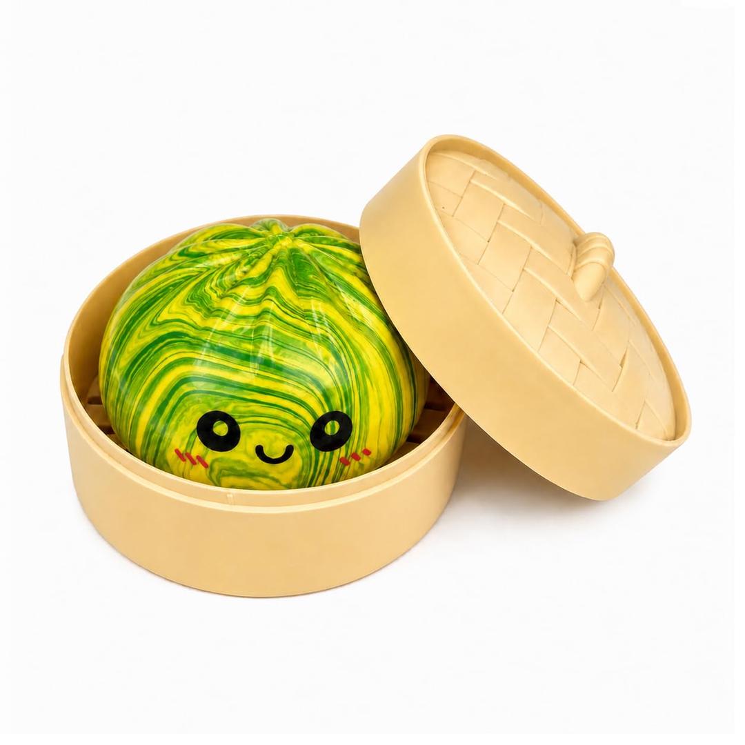 Tansix Colorful Dumpling Squishies New Mystery Squishies Dumpling with Box Stress Relief Balls Sensory Toys Desk Squeeze Toys Gift