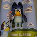 Bluey Game Hide and Seek Figure, Articulated, Musical Kids Figurines with Dance Mode, Interactive Play Toddler Figurine Toys for Ages 3+