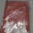 Softalker Christmas Tablecloth Rectangle 60x120 Inch, Winter Xmas Trees Red Table Cloth, Stain Resistant Farmhouse Fabric Table Cover for Holiday, Dinner, Party