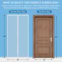 Magnetic Screen Door - Self Sealing, Heavy Duty, Hands Free Mesh Partition Keeps Bugs Out Let Breeze in- Pet and Kid Friendly - Keep Open Feature (White, Fit Door Size 38 x 82 Inch)