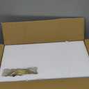 Mid Century Modern Globe Table Lamp, White Glass Shade Bedside Lamp - Eye-Caring Night Light for Bedroom, Living Room, Study Room