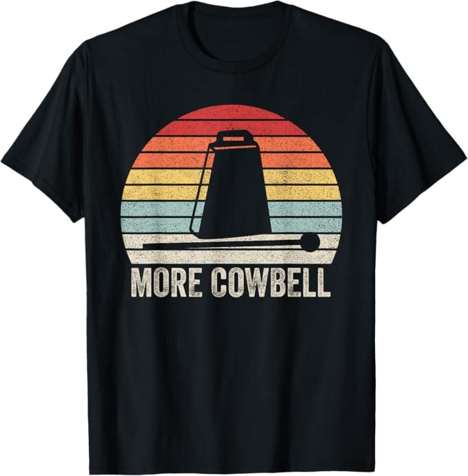Vintage Retro More Cowbell Shirt Funny Sarcastic Humor T-Shirt Size XL