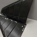 Side Window Louver for Mustang 2024 2025, Carbon Fiber GT Lambo Style Rear Quarter Windshield Sun Shade Cover Side Window Scoop Louvers for Ford Mustang 2024 2025 Accessories