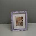 PHAREGE Vintage Picture Frame 8x10 Purple, 8 by 10 Ornate Decorative Antique Frame with Mat for 5x7 Photo, Fancy Matted Frame for Desktop or Wall, Horizontal or Vertical (8x10 inch, Purple Silver)