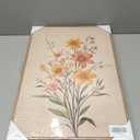 KUVIOKE Vintage Wildflower Bouquet Framed Wall Art Color Botanical Flower Wall Decor Modern Colorful Floral Hanging Decor for Living Laundry Dining 16x24in (Natural Framed) (24L" x 16W" x 3 Panels Natural)