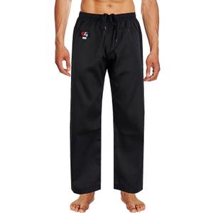 G4 VISION Karate Trousers Martial Arts Karate Pants Student Cotton GI Aikido Kids Pant Kung Fu Adults Kimono Trousers (Small, Black)