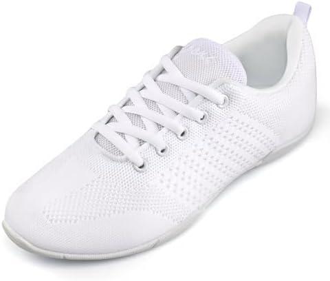 Cheer Shoes Women White Dance Shoes,Cheerleading Sports Training Athletic Tennis Comfortable Shoes Size 36