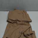 Arach&Cloz Women's Two Piece Outfits 2025 Fall Cashmere Casual Long Sleeve Raglan Cuffs Knit Top Midi Dress Brown L