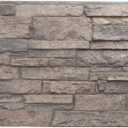 EverStone Acadia Ledge Faux Stone Panel, 49"W x 25 1/2"H x 1 1/4"D, Boardwalk Bay Color