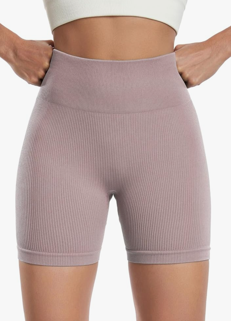 Womens Workout Shorts Spandex High Waist Butt Lifting Shorts Biker Gym Short S