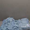 Moukeren 100 Pcs Spandex Chair Sashes Bows Bands Slider Sashes for Chair Covers Elastic Bands Ties Ribbon Decorations for Wedding Party Events Ceremony Birthday Banquet(Sky Blue)