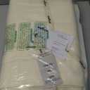 Ivory 100% Cotton Twin Size Blanket | Super Soft Breathable Lightweight Throw | All-Season Knit | Luxury Hotel Style | Easy Care