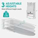 Zoes Homeware Wall Mounted Ironing Board, 180 Rotation, Space-Saving Fold Down, 36" x 12", Silver