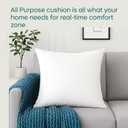 LANE LINEN 20x20 Throw Pillow Insert - Set of 4 White Pillow Inserts for Decorative Pillow Covers, Throw Pillows for Bed, Decorative Pillows for Bed, Couch Pillows, Throw Pillows for Couch