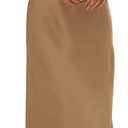 BTFBM Cocktail Dresses for Women Summer Satin Silk Sleeveless Mock Neck Maxi Wedding Guest Dress Fall Outfits 2026(Light Khaki, X-Large)