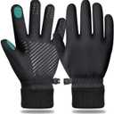 LOUXPERT Winter Waterproof Gloves for Women: Water Proof Touch Screen Gloves for Men Running Hiking, Cold Weather Touchscreen Phone Texting Warm Snow Water Resistant Thermal (Black, Small)