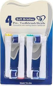 Electric Toothbrush Replacement Heads Compatible with Oral B Pack of 4 Dupont Bristles for Gum Health Improvement.Generic Crossaction Electric Toothbrush Heads Compatible with Oralb Braun Bases (4)
 Pack of 3