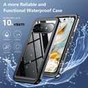 SPIDERCASE for Google Pixel 9a Waterproof Case,[12FT Military Drop Proof] [IP68 Waterproof] [360Full Body Protection] Heavy Duty Protective Cover for Pixel 9a 6.3,Black