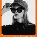 EASYHAUTE Cat Eye Sunglasses for Women Retro Cateye Frame - Vintage 90s UV400 Protection Sunnies, Chic Shades for Small Face