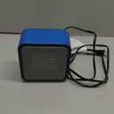 Ceramic Space Heater, Mini Heater for Office Desk, Portable Tent Heater (Indoor Use), 500 W, With Tip-Over Protection, Lightweight (1.4 LBS), Blue, 5.9 x 3.2 x 6 Inches