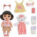 Baby Alive Super BFF Katie Kat Black Hair Dress Up Baby Doll Playset, 11 Inches, Toys for 3 Year Old Girls & Boys & Up 