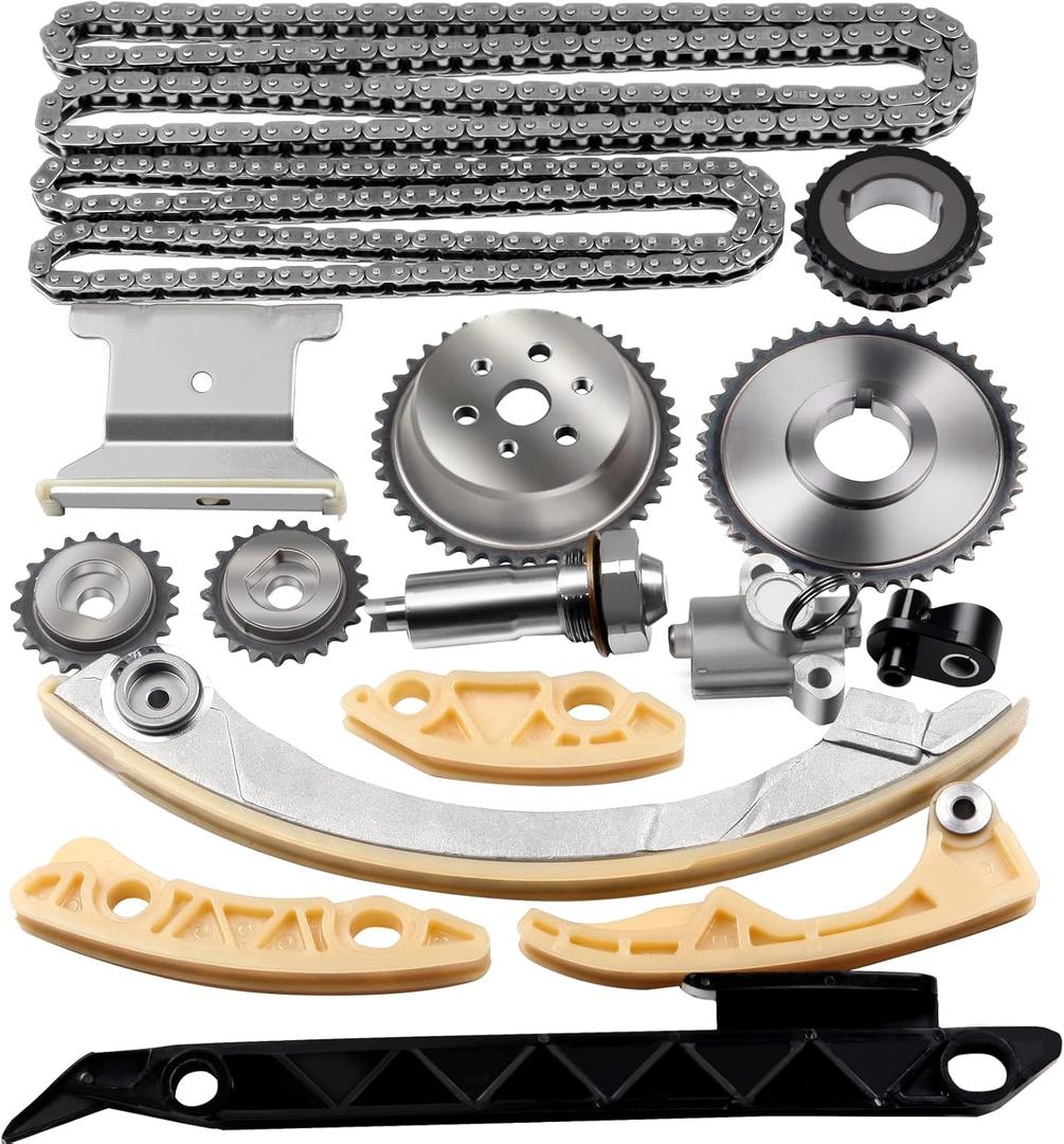 OCPTY Timing Chain Kit Fit for Chevy for Buick for GMC for Pontiac for Saturn Equinox for Malibu HHR for Terrain G6 Cobalt Regal Verano LaCrosse 2.0L 2.2L 2.4L L4 DOHC