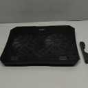 KeiBn Laptop Cooling Pad, Gaming Laptop Cooler 2 Fans for 10-15.6 Inch Laptops, 5 Height Stands, 2 USB Ports (S039) (Blue)