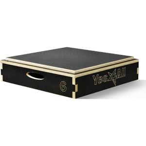 Yes4All 3 In 1 Wooden Plyo Box, Plyometric Box Platform For Jump Training, Jump Boxes For Home Gym Exercise And Outdoor Workout