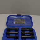 Spline Lug Nut Socket Set, 8 Piece SAE & Metric Locking Lug Nut Removal Tool, Wheel Lock Removal Kit for Easy Removing of Aftermarket & Factory Wheel Lug Nuts (Carbon)