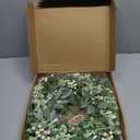 Green Eucalyptus Wreaths for Front Door 22 inch Spring Summer Wreath with Eucalyptus Leaves,Olives Leaves,Berry for Indoor Outdoor Farmhouse Home Porch Wall Window Festival Wedding Decor All Season