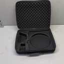Satellite Hard Carry Case EVA Foam Carrying Travel Compatible with Mini, for Mini Dish, Kickstand, Power Adapter, Pipe Cables Kit Portable Double Layer Shock