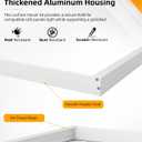 2x4FT Surface Mount Kit for LED Flat Panel Light 2Pack, Aluminum