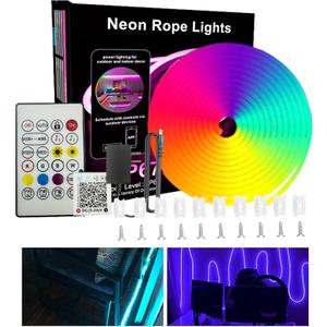 Strip Light: Light Room Decoration Lights, Color Color Corner Sound Activated Smart Lighting Fixtures For Bedrooms Gardens Patios Balconies Bedroom