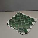 VEELIKE Emerald Green Peel and Stick Tile 12''x12'' 6 Sheets Fish Scale Peel and Stick Backsplash for Kitchen Wall Tiles Self Adhesive Waterproof Back Splash Stick on Tiles for Kitchen Bathroom Renter