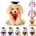 8 Inch Graduation Plush Stuffed Animal Class of 2026 Brown Puppy Dog