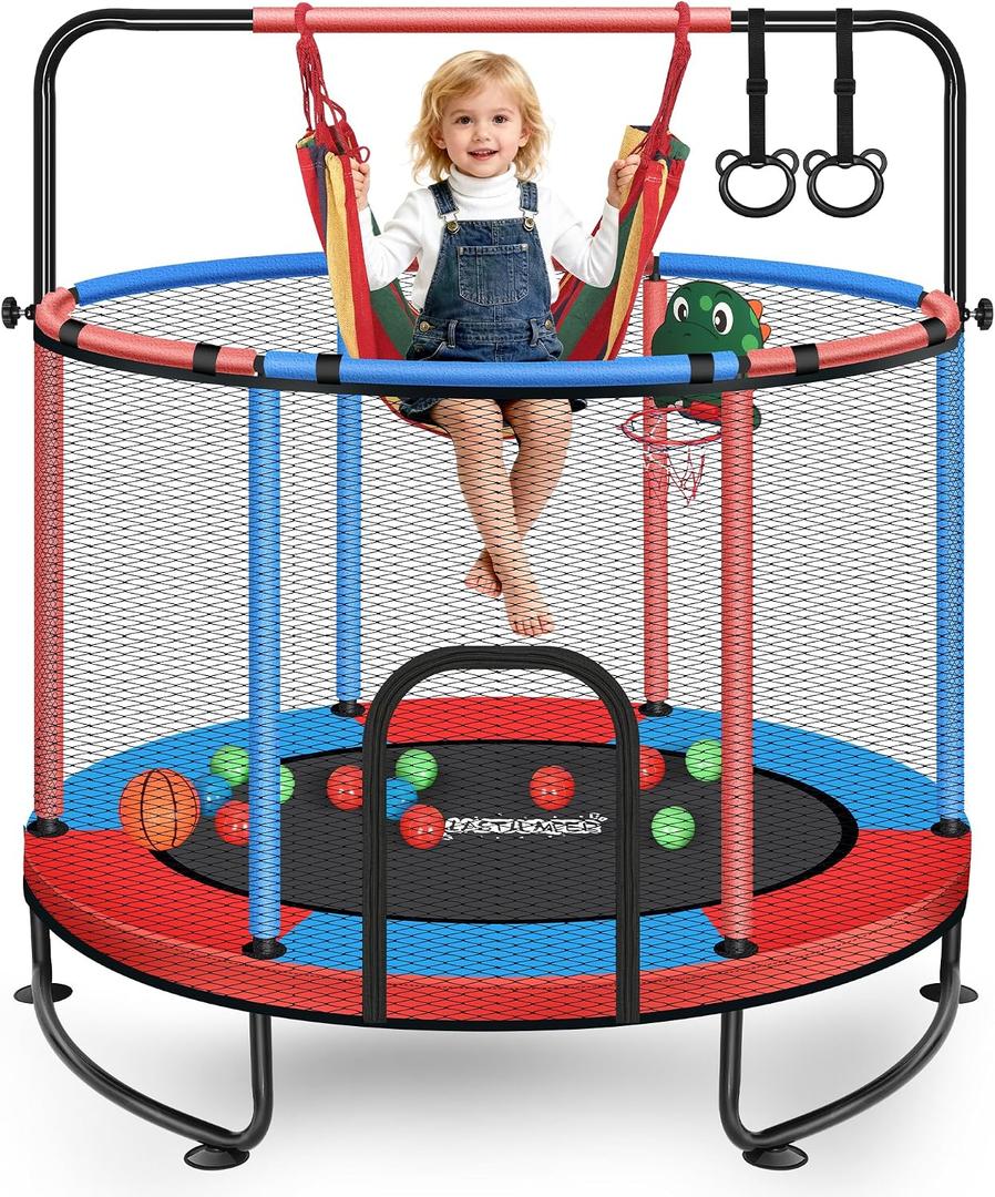 Mini Toddler Trampoline Ages 2-10, Small Indoor Kids Trampoline