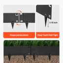 VEVOR Galvanized Steel Landscape Edging, 6-Pack 40 x 8.15 Inch Metal Edging for Landscaping with Gloves, Easy-to-Install, Heavy Duty Metal Garden Edge Border for Flower Bed, Yard Pathway