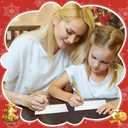 Teling 24 Pcs Mini Christmas Notebooks and Pens Santa Notepads Gifts Snowflake Snow Man Deer Christmas Tree for Kids Girls Boys Xmas Birthday Supplies(Santa)