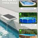 Solar Pool Lights, Solar Powered Submersible LED Lights with Remote IP68 Waterproof 16 Colors Underwater for Above Ground Inground Pool, Pond (White,2 Pack)