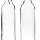 Anchor Hocking 16 oz Oil and Vinegar Glass Bottle with Stainless Steel Spout, Set of 2