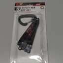 Performance Tool W86108 SAE Low Profile Offset Hex Key Wrench Tool Set for Workshops and Garages, Black, 5-Piece Set